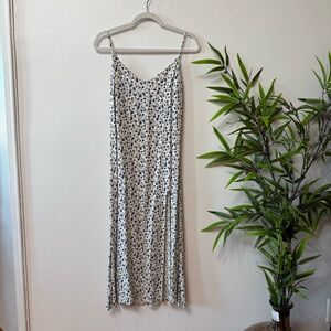 Reformation Cream and Navy Floral Dress Sz 6